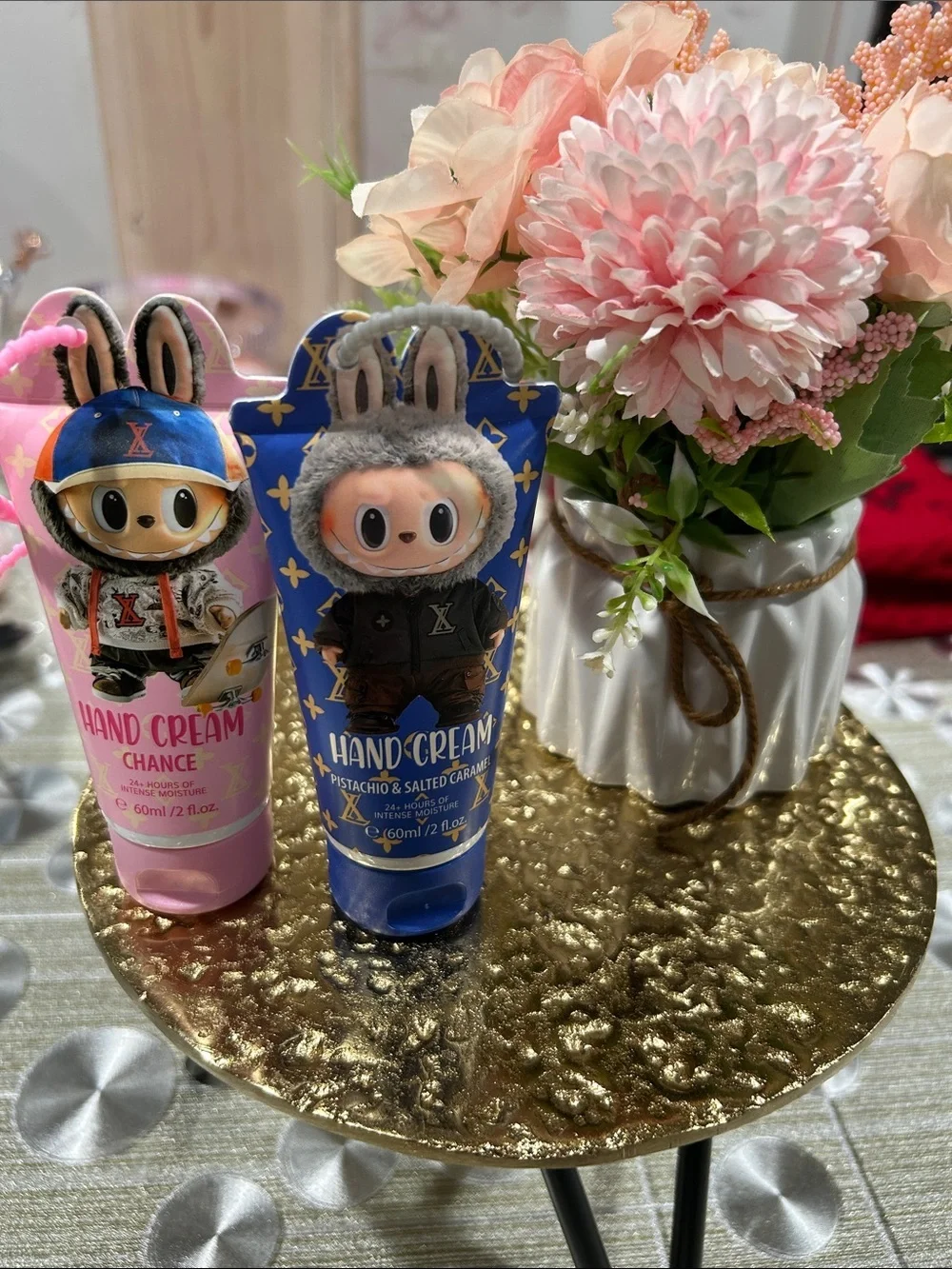 Kids  Travel Friendly Hand Cream Duo - Pink & Blue. 60ml.